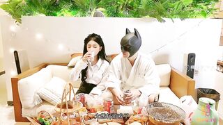 【极品尤物网红】高颜值露脸青春抚媚美少女【御梦子】首次肉搏大战 强上醉酒御姐 被男主大屌后入狠狠抽射，高清1080P原版无水印