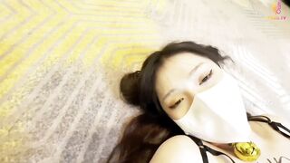 【核弹爆乳女神-91情深叉喔】沉浸式SM调教 乳夹滴蜡炮机驯服小母狗 失禁狂喷淫物 口爆巨乳女宠，高清1080P原版无水印