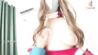 【白皙-爆乳嫩妹】淫奴少女【安琪-ANNA】极品包臀圣诞装的诱惑 女上位疯狂骑屌索茎 晃动的爆乳软糯蜜穴 爆操激射傲人胸器，高清1080P原版无水印