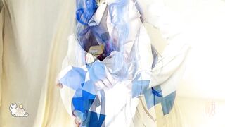 【Yuzukitty】全网首发-劲爆网红美少女【柚子猫】-Cosplay 甘雨的致命失误：强迫穿上OL制服被侵犯