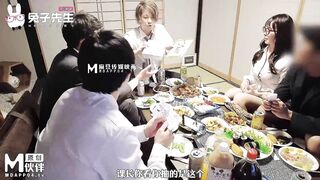 【兔子先生TZ-100】绫波丽【淫乱4P忘年会有 无休止的轮奸】麻豆代理，高清1080P原版首发【TZ-100】