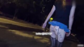 【推特网红】北京淫妻爱好者户外露出调教老婆，灌肠菊喷