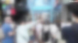 FNS-136 [中文字幕] 粉丝服务过火到犯规的巨乳地下偶像后台营业无休止射精摄影会 -山下纱和