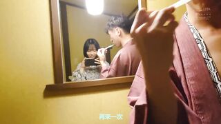 CAWD-403 [中文字幕] 與超喜歡的可愛女友 互相渴求好幾發的超棒中出溫泉約會 日向夏