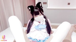 [糖心Vlog] 带妹妹躺飞的奖励 口足穴侍奉肉棒 白虎穴疯狂榨精口爆 - 荔枝味奶盖