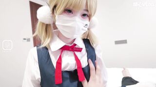 [糖心vlog] 时雨羽衣的淫穴奸计 色诱保安大叔口足穴侍奉中 嫩小兔