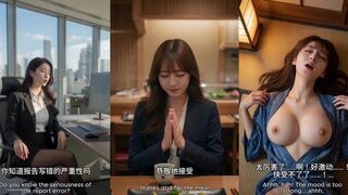 ai魔改明星系列短剧_《出差5》——霓虹美少女下属的报答