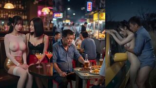 AI魔改明星短剧《深夜出租车》少女酒局被下春药，欲火焚身便宜司机大叔