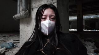 废墟自缚震动棒+跳蛋强震