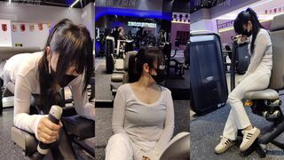 被强制的妹妹 03 户外强高、健身房调教、健身房强高、假丁丁、瑜伽裤、反复强高