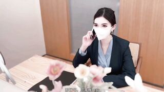 漂亮大奶御姐 黑丝高跟OL制服 皮肤白皙身材丰满鲍鱼超粉 楼道口爆 被无套输出 射了一奶子