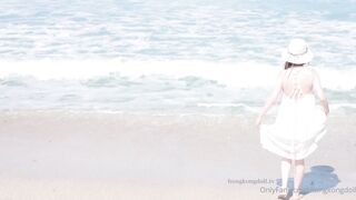 海滩漫步的一天