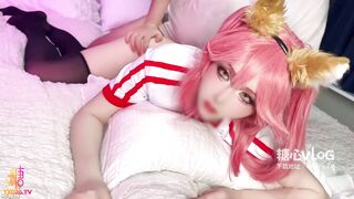 [糖心Vlog] 深喉嗦屌 玉藻前妻子的职责白虎穴榨干海一滴精液 - 鸡教练