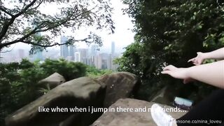 英文老师鬼月爬山差点GG 吓到回车上吃GG