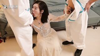 【果冻传媒】茉莉、兰心洁【大白特烦恼之白菜换炮-第2集】高清720P原版首发【QQCM-014】
