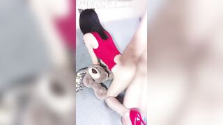【腰以下都是腿-极品模特-下篇】红色高跟鞋，这腿极度诱人，性感肉丝足交，骑乘扭动小细腰