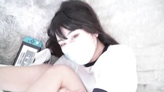 极品女神-白虎美穴【娜娜】性爱流出【全网首发】【玩掌机的女孩真抗操】白嫩嫩穴无套怼着操，射得一塌糊涂，高清1080P原版无水印