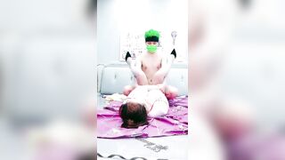 巨奶女技师【上篇】露脸跟小哥激情啪啪，口交舔逼道具玩弄，大奶子玩乳交真刺激，让小哥各种体位爆草抽插大奶子乱晃